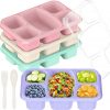 Amazon: $8.49 ($16.99) 4 PCS Bento Box for Kids, Bento Box Adult Lunch Box, 5 Compartment Lunch Containers
