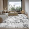 Amazon : $30.00 ($62.99)  Vamcheer Washable Abstract Area Rug - Contemporary Style for Living Room, Bedroom, Kitchen - Machine Washable Rug for Living Room - Non-Shedding and Easy-Cleaning - Grey 5x7 ft