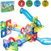 Amazon: $21.60 ($54.03) PicassoTiles 62 Piece Magnetic Marble Run Pete The Cat Marble Maze Marbles for Kids Race Track