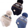 Amazon: $7.99 ($14.99) 3Pk Beanie Knit Hats for Toddlers with Earflap Fleece Lined Hat Kids Warm Winter Hat