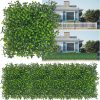 Amazon: $9.99 ($24.99) Artificial Grass Wall Panel,10″x 10″(8P) 4-Layer Leaf UV-Anti Greenery Faux Boxwood for Indoor