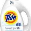 Amazon:$15.19 ($15.99)Tide Free & Gentle Liquid Laundry Detergent, 105 fl oz, 80 Loads, Tide Laundry Detergent, Laundry Soap