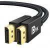 Amazon:$3.58 ($7.97)IVANKY 8K DisplayPort Cable 1.4, VESA Certified 8K DP Cable 6.6ft (8K@60Hz, 4K@144Hz, 2K@240Hz)HBR3 Support 32.4Gbps, HDR, FreeSync G-Sync, Braided Display Port Cable for Gaming Monitor, Graphics, PC