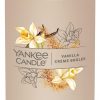 Amazon :$10.00 ($22.99)Yankee Candle Vanilla Crème Brûlée Signature Medium Pillar Candle, 14.25oz
