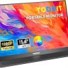 Amazon:$49.99 ($69.99)Yodoit Portable Monitor for Laptop 1920×1080 15.6'' FHD Travel Monitor Screen IPS Display with USB Type C Port and Speakers with Smart Cover Metal Monitor Compatible with PC, MacBook, Xbox (Black)