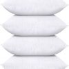 Amazon:$18.69 ($29.99)Utopia Bedding Throw Pillows (Set of 4, White), 18 x 18 Inches Pillows for Sofa, Bed and Couch Decorative Stuffer Pillows