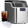 Amazon:$194.23 ($247.49)Newair Countertop Clear Ice Maker, 45lbs/Day Ice Cube Machine, Self-Cleaning Function and Custom Ice Thickness, Portable Ice Maker, 24H Timer, Ideal for Home Office and Outdoor Bar, Stainless Steel