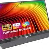 Amazon:$73.99 ($109.99)KYY Portable Monitor 15.6'' FHD 1080P USB C HDMI Gaming Monitor Ultra-Slim IPS Display w/Smart Cover & Speakers, Plug&Play, External Monitor for Laptop PC Phone Mac Xbox PS4