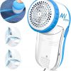 Amazon:$6.99 ($9.99)Fabric Shaver Lint Remover, AW union USB Powered Lint Shaver Efficiently Remove Lints from Fabrics, Clothes, Upholstery - 70'' Cord - 2 Replacement Blade - Blue