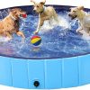 Amazon:$21.19 ($33.99)Yaheetech Foldable Dog Pool 63 x 12 Inches Collapsible Hard Plastic Pet Swimming Pool Portable Dog Bath Tub Puppy Cat Shower Pet Wading Pool for Outdoor/Indoor w/Pet Repair Patches, Blue
