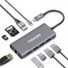 Amazon :$9.99 ($19.99)QGeeM Laptop Docking Station with HDMI 4K, 9 in 1 USB C Hub, 1000Mbps LAN, 100W PD, USB 3.0/2.0, SD/TF Card Reader, USB C Dock Compatible with iPhone 15/Mac/Dell/HP/Surface/Steam Deck