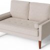 Amazon:$139.99 ($269.99)Vesgantti Loveseat Sofa, 48'' Small Sofa Couch Mid Century Modern Couch for Small Spaces, Bedroom and Living Room, Removable Sofa Cover Spring Cushions and Solid Wood Frame, Easy to Install, Ashbeige