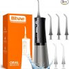 Amazon :$14.99 ($29.99)Bitvae Water Dental Flosser for Teeth, Cordless Water Teeth Cleaner Picks, 3 Modes 5 Intensities, IPX7 Waterproof, Rechargeable Water Dental Picks for Cleaning - Black