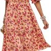 Amazon :$25.79 ($45.99)PRETTYGARDEN Women's Summer Casual Midi Dress Spring Puff Sleeve Square Neck A-line Flowy Boho Floral Smocked Dresses