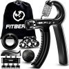 Amazon:$9.99 ($25.99)FitBeast Grip Strengthener Forearm Strengthener Hand Grips Strengthener Kit - 5 Pack Adjustable Resistance