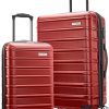 Amazon :$174.93 ($409.98)Samsonite Omni 2 Hardside Expandable Luggage with Spinner Wheels, Arrow Red, 2-Piece Set (Carry-on/Medium)