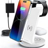 Amazon: $14.99 ($29.99) Wireless Charger 3 in 1 Fast Charging Station Wireless Charger Stand for iPhone 14/13/12/11/Pro/Max/XS/XR/8/Plus/SE
