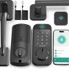 Amazon: $57.03 ($247.99) Keyless Entry Door Lock Deadbolt with Handle Set – Fingerprint WiFi Smart Locks