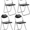 Amazon: $49.99 ($74.99) 4-Pack Folding Chairs Set – Waiting Room Chairs with Padded Seats and Carrying Handle