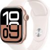 Amazon : $429.00 ($499.00) Apple Watch Series 10 [GPS + Cellular 42mm case] Smartwatch with Rose Gold Aluminium Case with Light Blush Sport Band - M/L. Fitness Tracker, ECG App, Always-On Retina Display, Water Resistant