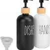 Amazon: $9.99 ($11.99) Glass Soap Dispenser Set, Refillable Dish Soap Pump Dispenser, 2×Hand Soap Dispenser
