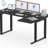 Amazon : $179.99 ($299.99)  FLEXISPOT Dual Motor L Shaped Standing Desk 4 Legs Corner Desk Computer Desk Electric Sit Stand Up Desk Height Adjustable Desk Home Office Table with Splice Board, 63x43 Black