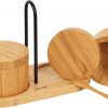 Amazon: $13.99 ($27.99) Salt & Pepper Cellar Set w/ Spoon Lid Tray