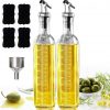 Amazon:  $6.29 ($9.99)17 Oz 2 Pcs Glass Olive Oil Dispenser and Vinegar Dispenser Set