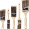 Amazon : $7.55 ($11.99)  Pro Grade Paint Brush Set - 5-Piece Flat and Angle Brushes for All Latex and Oil Paints & Stains - Home Improvement - Interior & Exterior Use