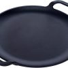 Amazon:$15.99 ($29.99)Victoria 10-Inch Cast Iron Comal Pizza Pan with 2 Side Handles, Preseasoned with Flaxseed Oil, Made in Colombia, Black