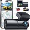 Amazon :$65.99 ($139.99) GKU Dash Cam Front and Rear Camera,4K+1080P, 5.8GHz WiFi & GPS Dash Camera for Cars,with 64G SDcard,1.47'' Display Dashcam, 24HParking Mode,App Control,Super Night Vision,WDR,Support Max 256GB