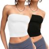 Amazon: $7.49 ($19.99) 2/ 3 Pack Tube Tops for Women Slim Fit Crop Tops Going Out Strapless Tank Tops Bandeau