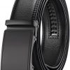 Amazon : $5.99 ($9.99) SENDEFN Men's Leather Belt Automatic Ratchet Buckle Slide Belt for Dress Casual Trim to Fit with Gift Box