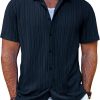 Amazon:  $11.19 ($27.99) Men’s Summer Beach Shirt Short Sleeve Button Down Shirt Textured Casual Shirts