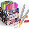 Amazon: $9.99 ($19.99) 72Ct Permanent Markers for Adult Coloring, Marker Pens Work on Plastic, Wood, Stone, Metal