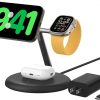 Amazon : $99.99 ($129.99) Belkin MagSafe-Compatible 3-in-1 Wireless Charger Stand 15W - Qi2-Certified Wireless Charging Station, Fast Charging iPhone Charger for iPhone 16, AirPods, & Apple Watch - 36W Charger Included - Black