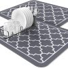 Amazon:  $6.99 ($14.99) 2-PACK Dish Drying Mat (15″ x 18″ Stylish Grey) Large Draining Mat