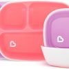 Amazon: $7.11 ($13.49) Branded Splash 4 Piece Toddler Divided Plate and Bowl Dining Set, Pink/Purple