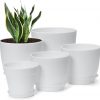 Amazon: $7.99 ($15.99) 7 Pack Mix Size Plastic Plant Pots, 6.2/5.4/4.8/4.5/4 inch Indoor Planters
