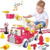 Amazon : $11.99 ($23.99)    Yerloa Toy for 3 4 5 6 Years Old Boy Girl Christmas Birthday Gifts, Fire Truck Toys for Toddlers 3-5 with Lights & Sounds, Firetruck Toys for Toddler 1-3 with Shooting Water Educational Learning Toys
