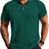 Amazon: $7.99 ($32.99) Mens Texture Polo Shirts Casual Wrinkle Free Elasticity Short Sleeve Knit Golf Shirt