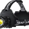 Amazon: $13.99 ($45.99) Rechargeable LED Headlamp 990000 High Lumens, 10 Modes Super Bright Zoomable