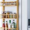 Amazon: $11.99 ($49.99) Hanging Spice Rack for Refrigerator – 3 Tier Bamboo Kitchen Counter Shelf Organizer for Can Seasoning Storage