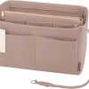 Amazon : $9.47 ($25.65)  ZTUJO Purse Organizer Insert, Felt Bag Organizer with Metal Zipper, Handbag & Tote Shaper, For Speedy Neverfull Tote, 7 Sizes