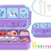 Amazon:  $4.99 ($9.99) Bento Lunch Box for Kids – 4 Compartments, Sauce Container, Utensils, Food Picks
