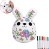 Amazon: $9.99 ($19.99) 6-Inch Customizable Rabbit Plush Toy Set: Interactive Art Kit with 6 Washable Markers