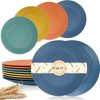 Amazon:  $10.40 ($25.99) Wheat Straw Dinner Plates 10 Inch Unbreakable Set of 8 – Dishwasher & Microwave Safe Plastic Plates Reusable