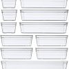Amazon: $12.99 ($21.99) 14 PCS Clear Plastic Drawer Organizer Tray, 4 Sizes Desk Drawer Divider Organizers and Storage Bins for Makeup