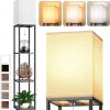 Amazon: $28.72 ($59.98) Floor Lamp with Shelves for Living Room, Shelf Floor Lamp with 3 CCT LED Bulb