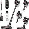 Amazon : $59.99 ($129.99)  Cordless Vacuum Cleaner, 40Kpa 45Mins Vacuum Cleaners for Home, 8-in-1 Lightweight Stick Vacuum with Powerful Suction, Anti-tangle Wireless Vacuum for Carpet, Tile, Pet Hair, Hardwood Floors, Black